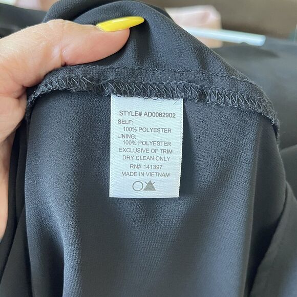 ASTR Cocktail Dress Size Small Lace Trim Black Formal Party Mini Shift REVOLVE - Picture 8 of 9